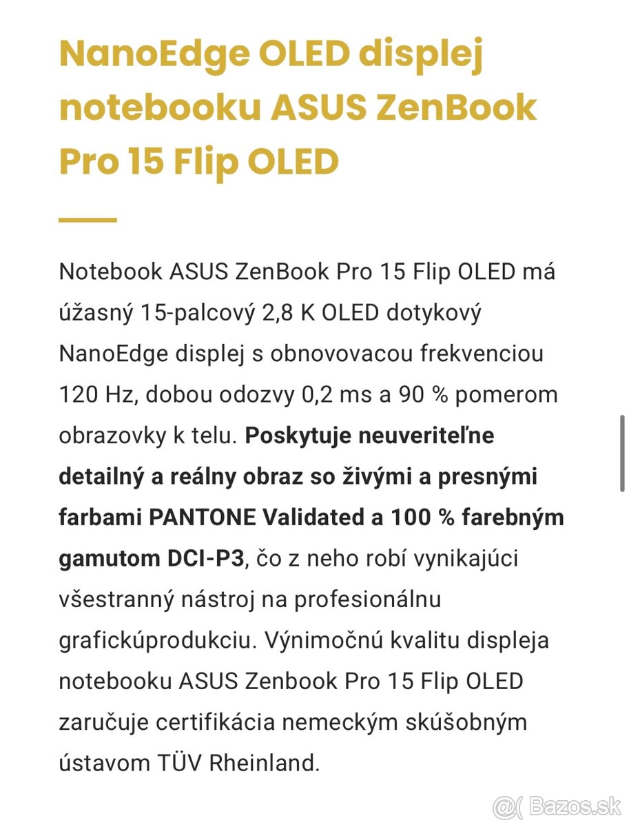 Prémiový dotykový ASUS Zenbook Pro 15 - 8