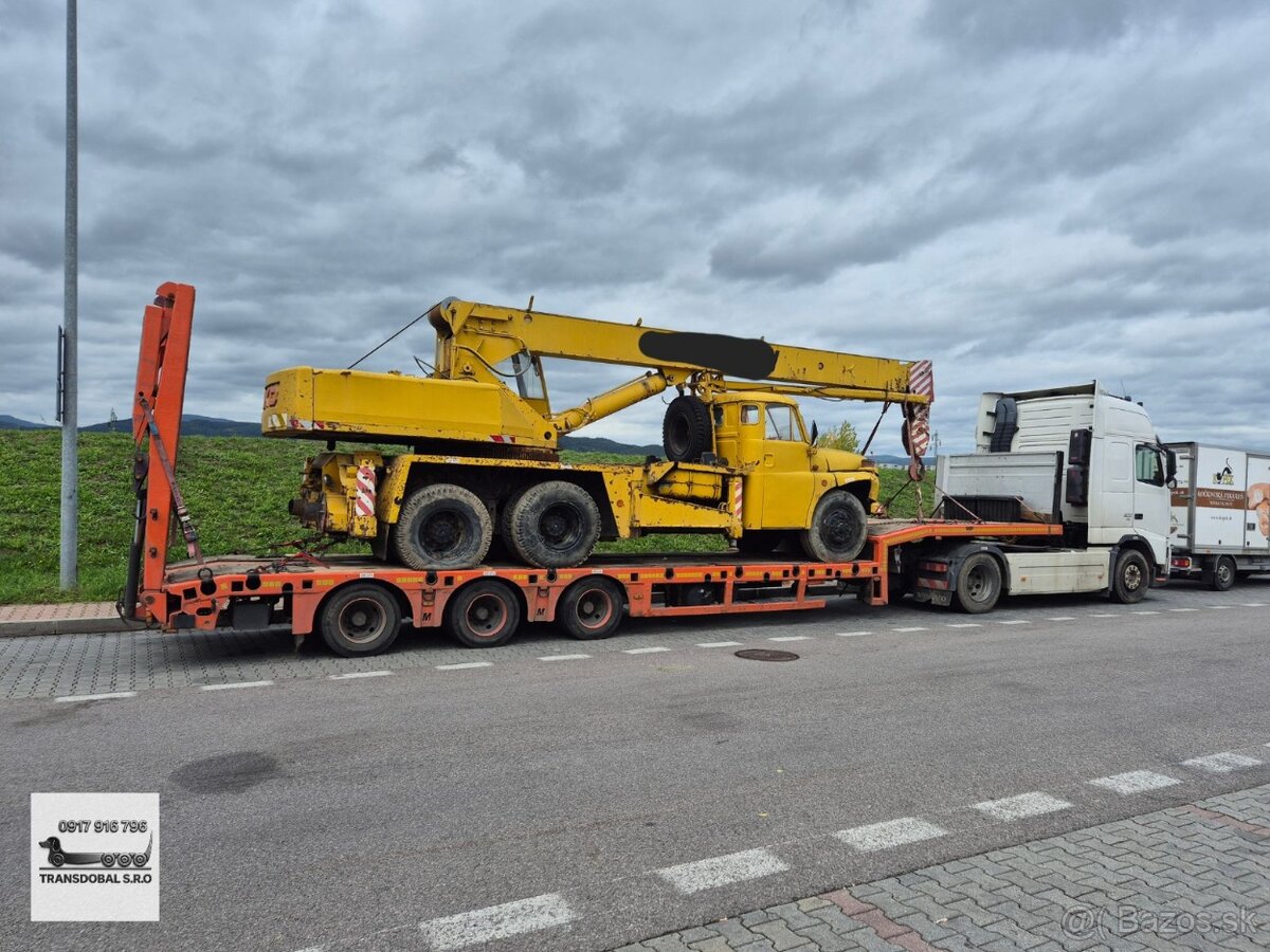 🚧 PREPRAVA STROJOV PODVALNÍKOM • NAVIJÁK 18 t - 8