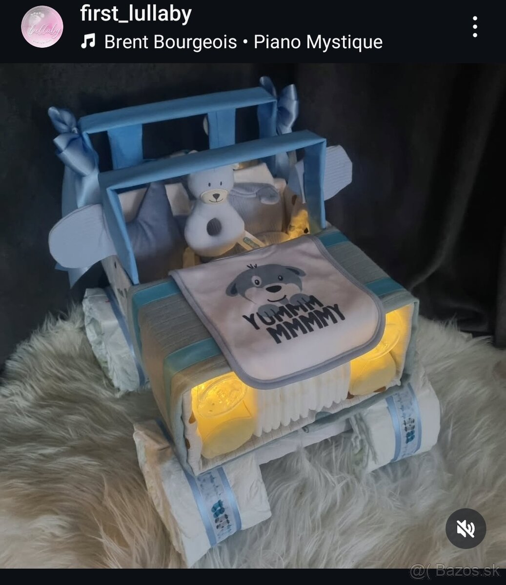 Darčeky pre mamičky Plienkové torty a iné - 8