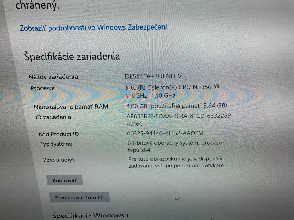 Predám all-in-one AiO UMAX U-ONE 24AL - 8