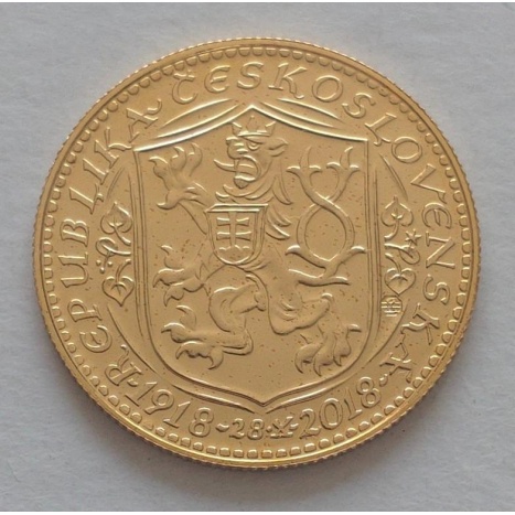 ZLATÝ ČÍSLOVANÝ JUBILEJNÍ SVATOVÁCLAVSKÝ DUKÁT 2018 - 500 ks - 8