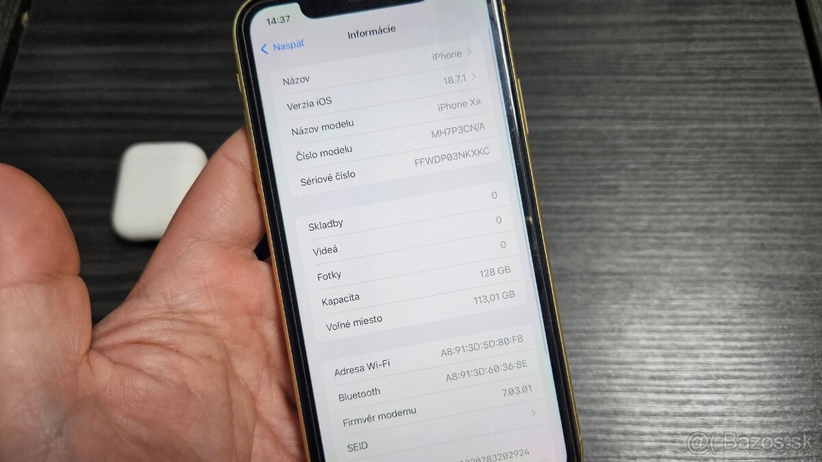Apple iPhone XR 128GB - nová bat + airpody - 8