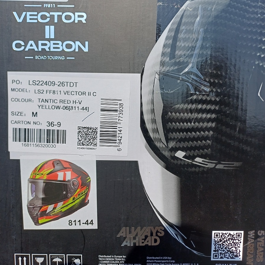 Silniční přilba LS2 Vector II Carbon TANTIC - 8