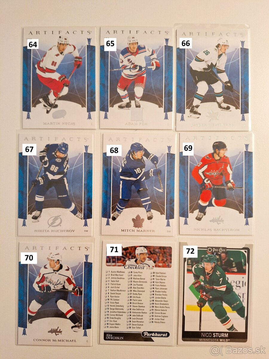 Hokejové kartičky Mix NHL + Slováci - 8