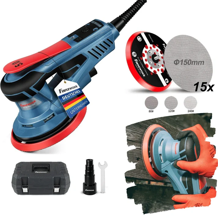 Nová Excentrická brúska 49B FANZWORK s brúsnym tanierom 150 - 8