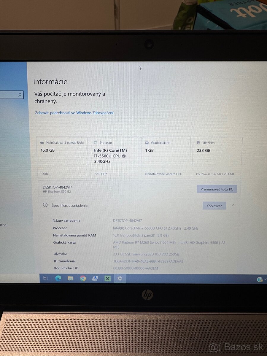 HP EliteBook 850 - 8