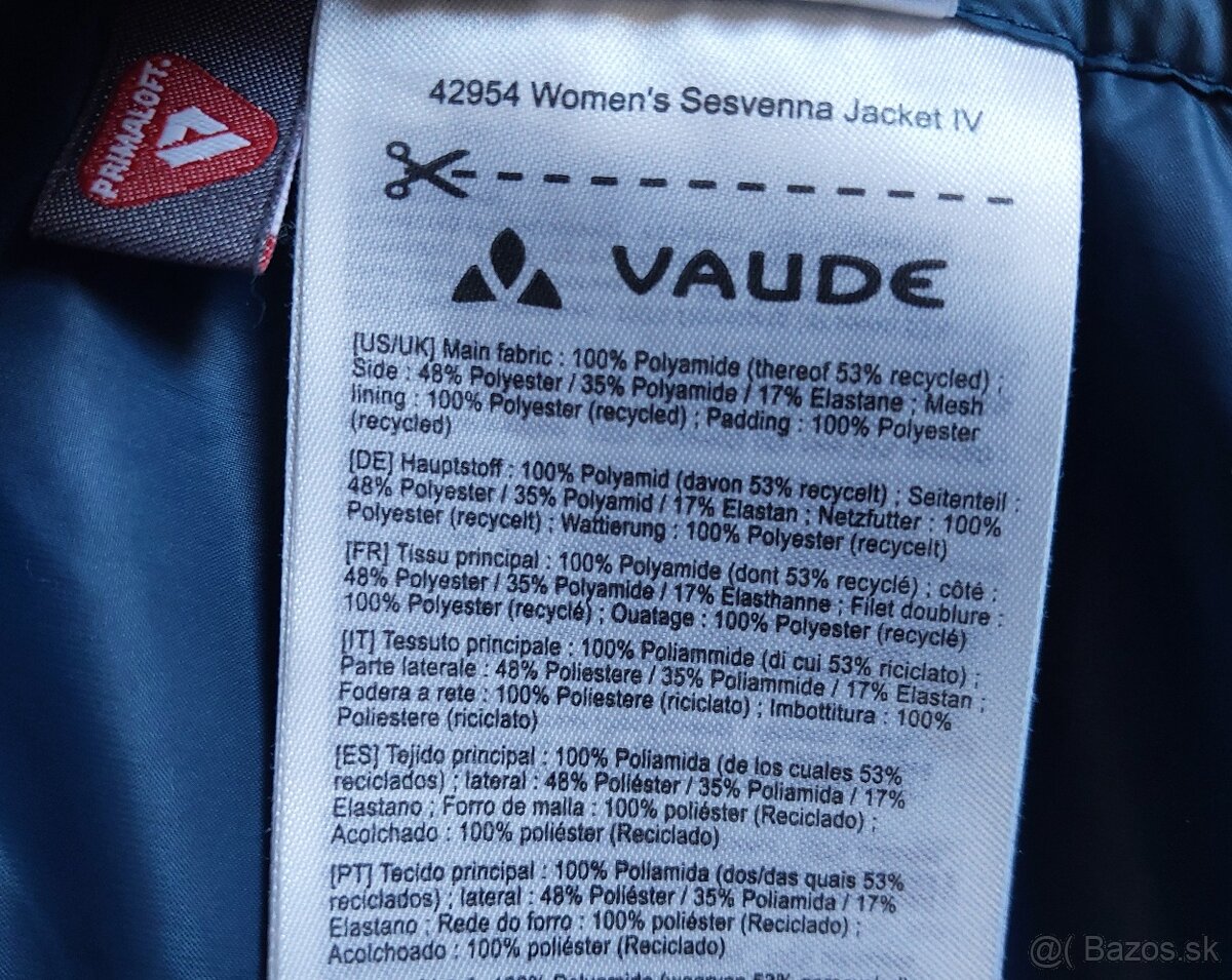 damska primaloft bunda VAUDE SESVENNA IV - 8
