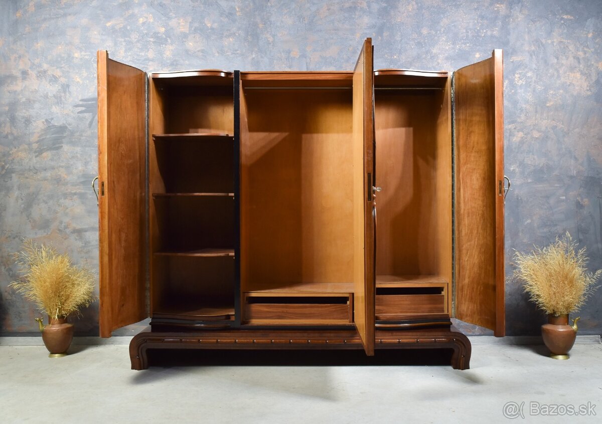 Starožitná Skriňa- ART DECO 1930 po renovácii - 8