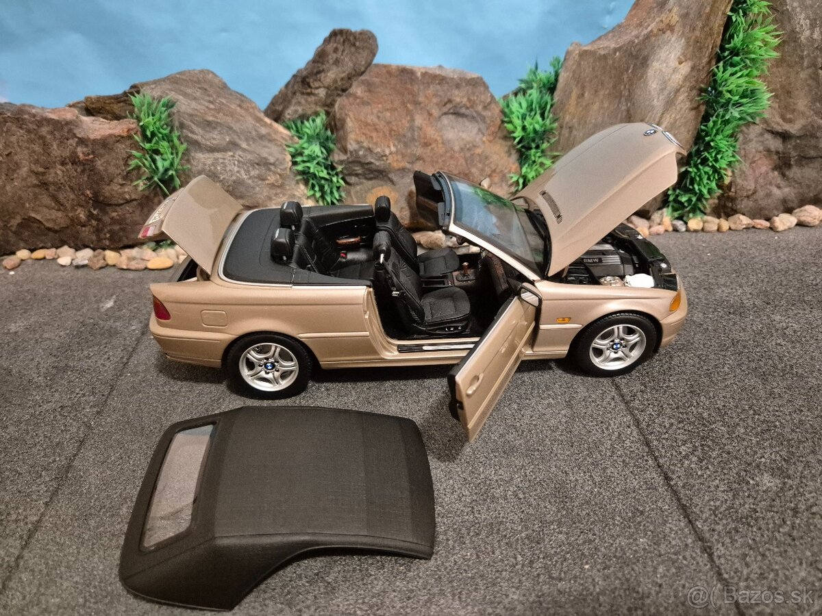 Prodám model 1:18 BMW 3 serie cabriolet E46 2003 - 8