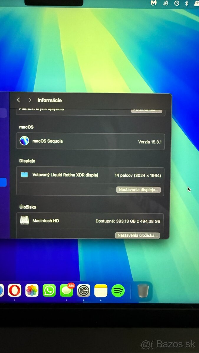 MacBook Pro 14" M3 PRO SK 2023 Vesmírne čierny - 8