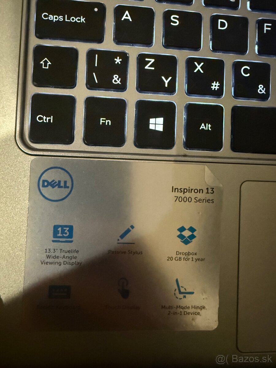 Predám dotykový 2v1 Dell 7348- i5, 8GB, 128gb NVMe - 8