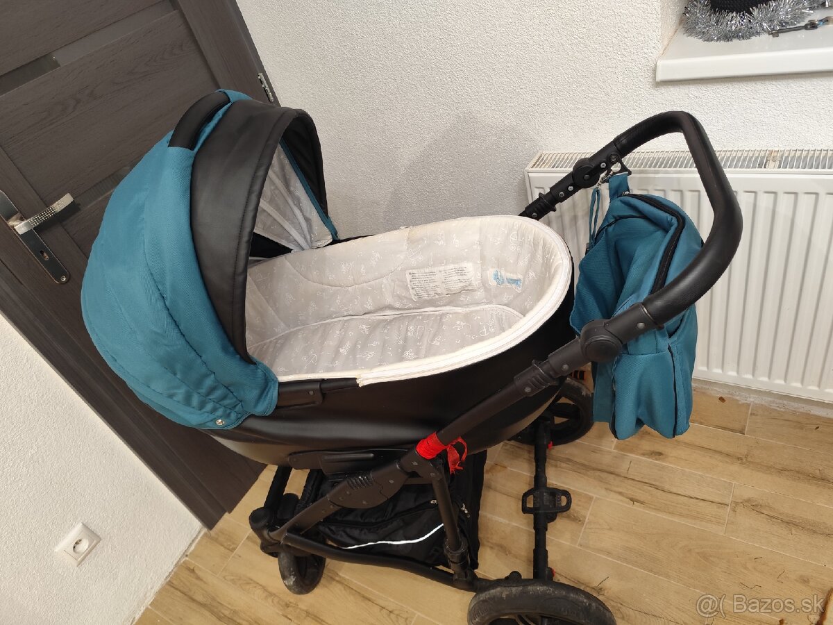 Seeba Art tmavozeleny kočík 2kombinacia - 8