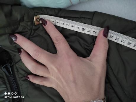 Prechodná olivová prešívaná bunda -M,L - 8