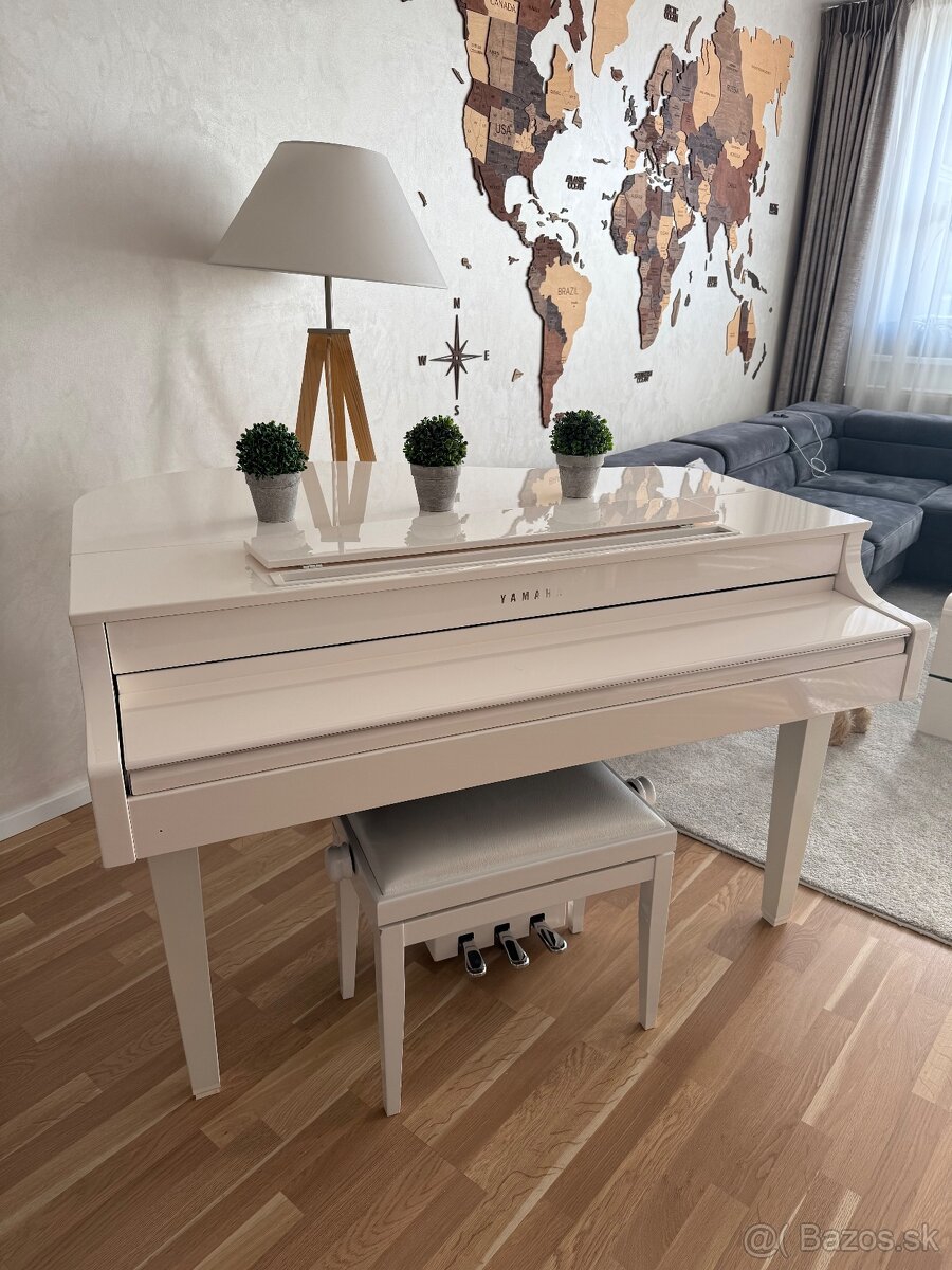 Predám digitálny klavír YAMAHA CLP-665GPWH - 8