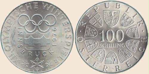 100 schilling (strieborne) - 8