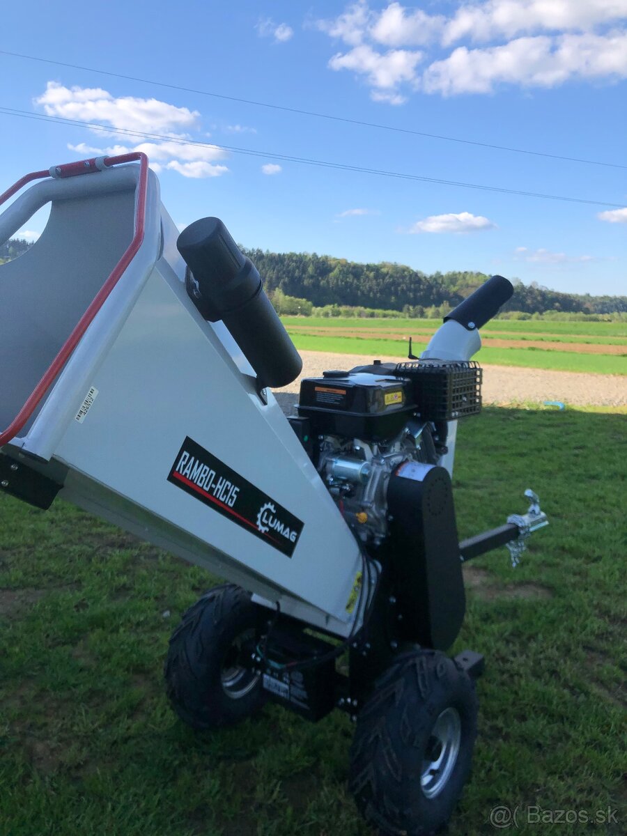 Štiepkovač dreva LUMAG, šírka rezu 15 cm, z Nórska, 16 km, 2 - 8