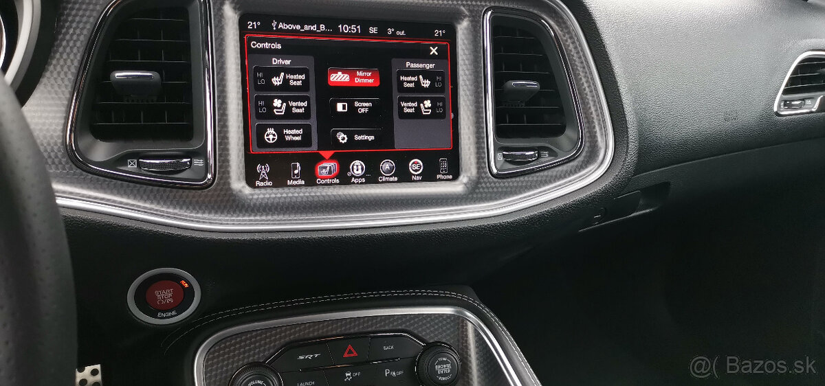 Dodge Challenger SRT Hellcat - NEHAVAROVANÉ, DPH, 1.MAJITEL - 8