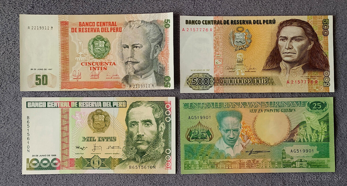 Bankovky svet UNC 1 - 8