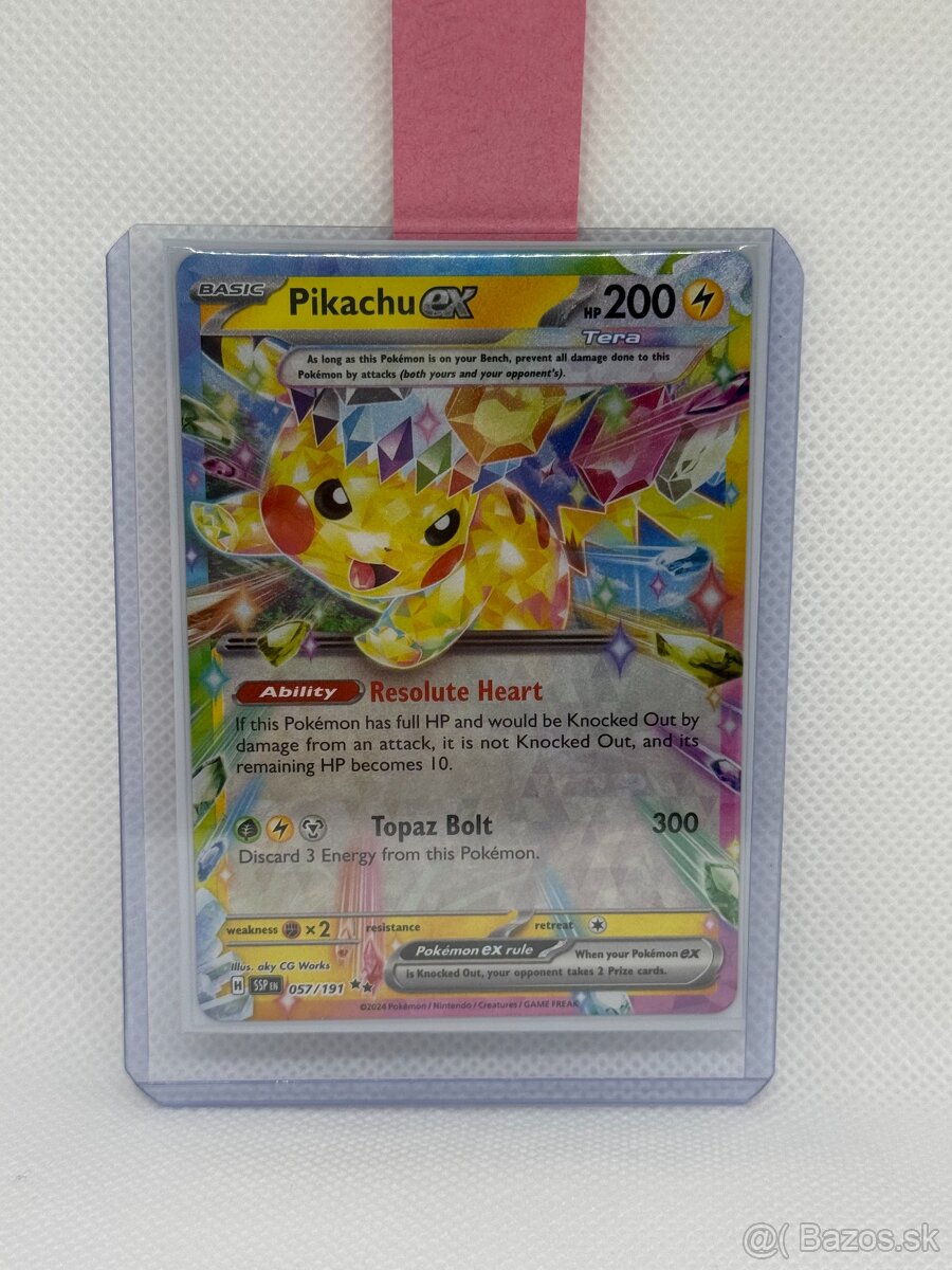 Pokémon karta Pikachu ex 057/191 – Surging Sparks – ORIGINÁL - 8