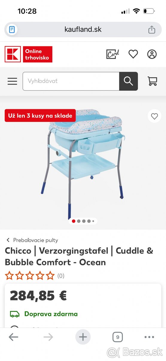 Prebaľovací pult s vaničkou - 8
