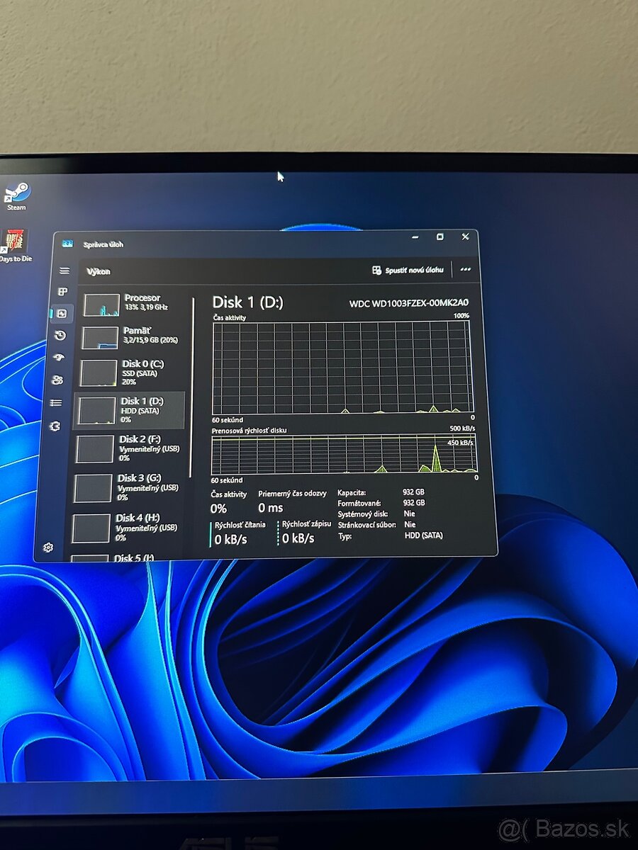 Predám Pc - I5 7500T, 16GB, RX580 8GB - 8
