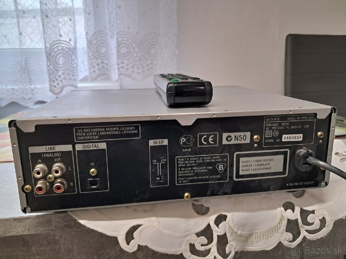 SONY mini disk rekordér - 8