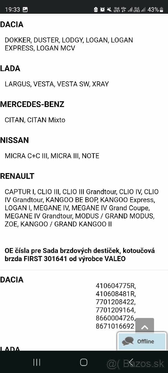 Valeo brzdove oblozenie - 8