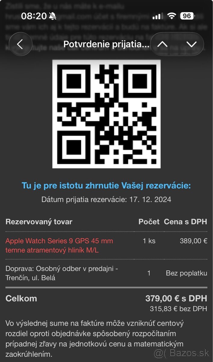NEPOUŽÍVANÉ APPLE WATCH 9 45mm - 8
