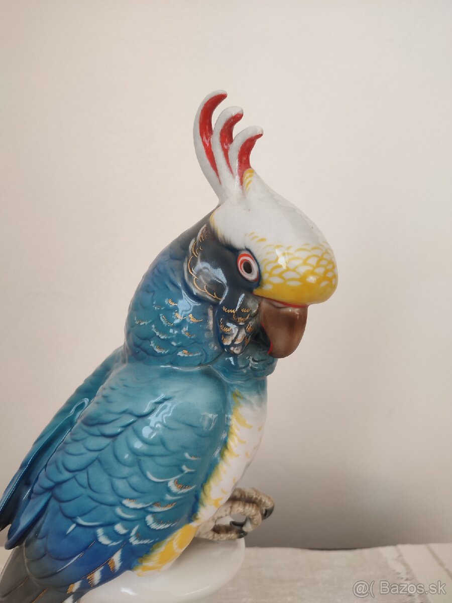 Ens Volkstedt veľký papagáj porcelánová soška 33 cm
- 8