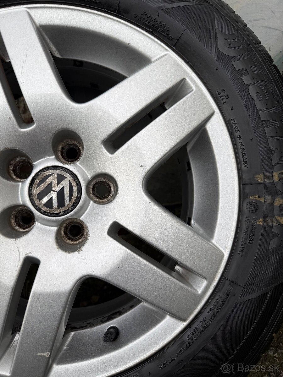 VW original elektrony + pneu R15 195/65 - 8