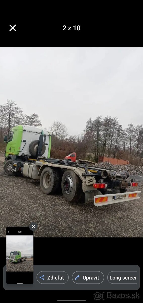 Scania V8 hakový nosič kontajnerov - 8