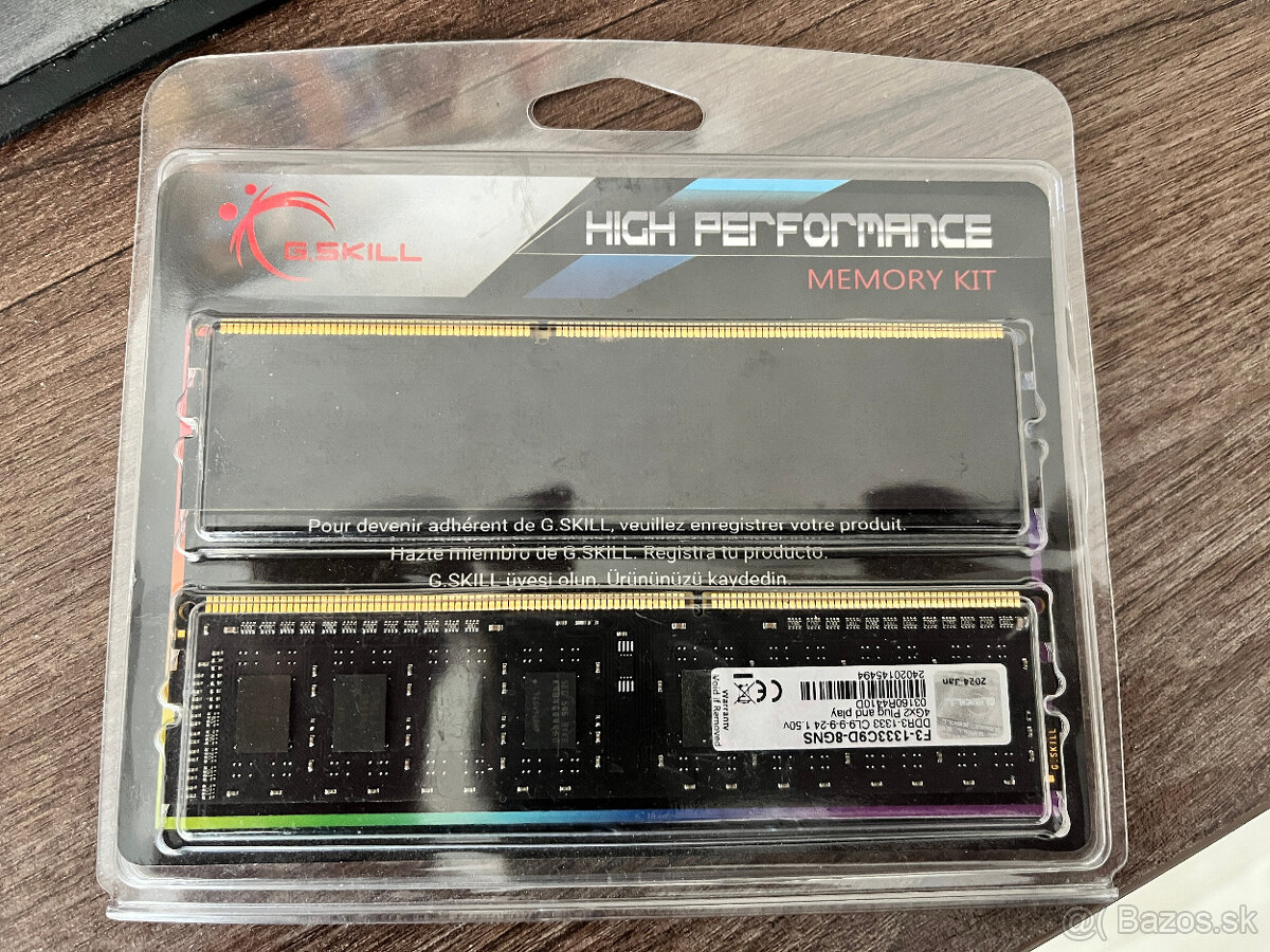 G.SKILL 1333MHz DDR3 8GB (2x4GB) - 8