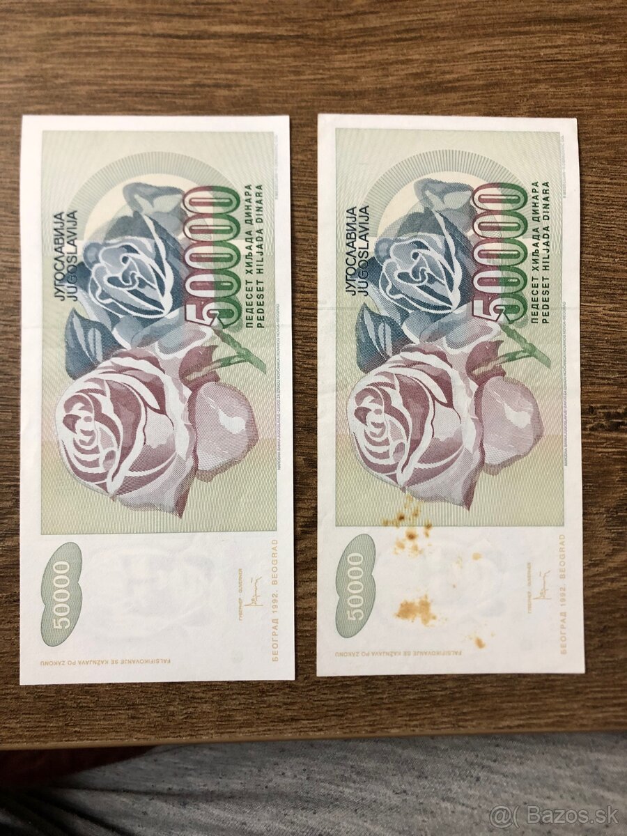 Bankovky JUHOSLAVIA 3 - 8