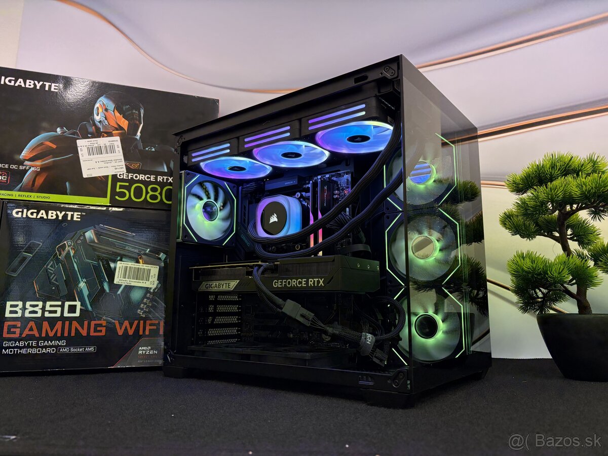 Herný PC R9 9800X3D / RTX 5080 16GB / 32GB DDR5 / 2TB NVMe - 8