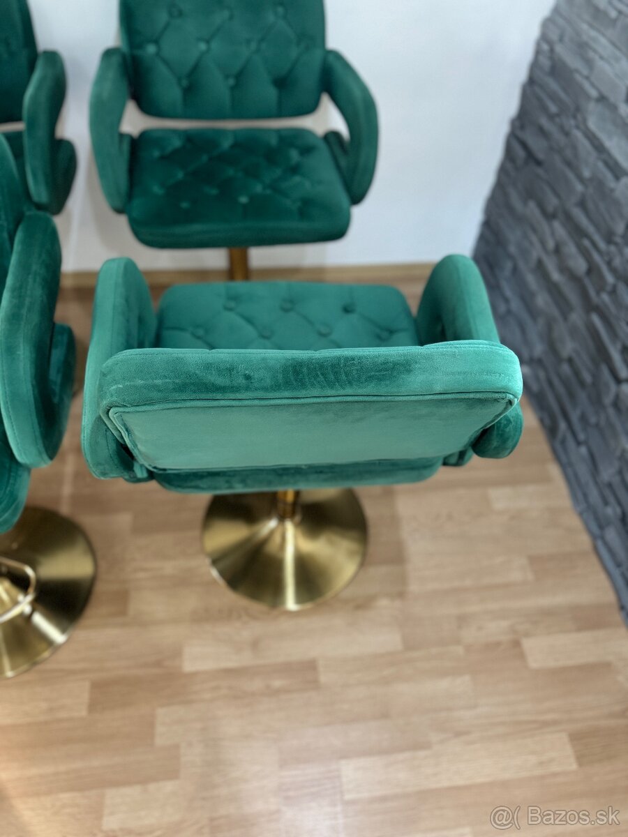Otočné Zamatové stoličky - 8