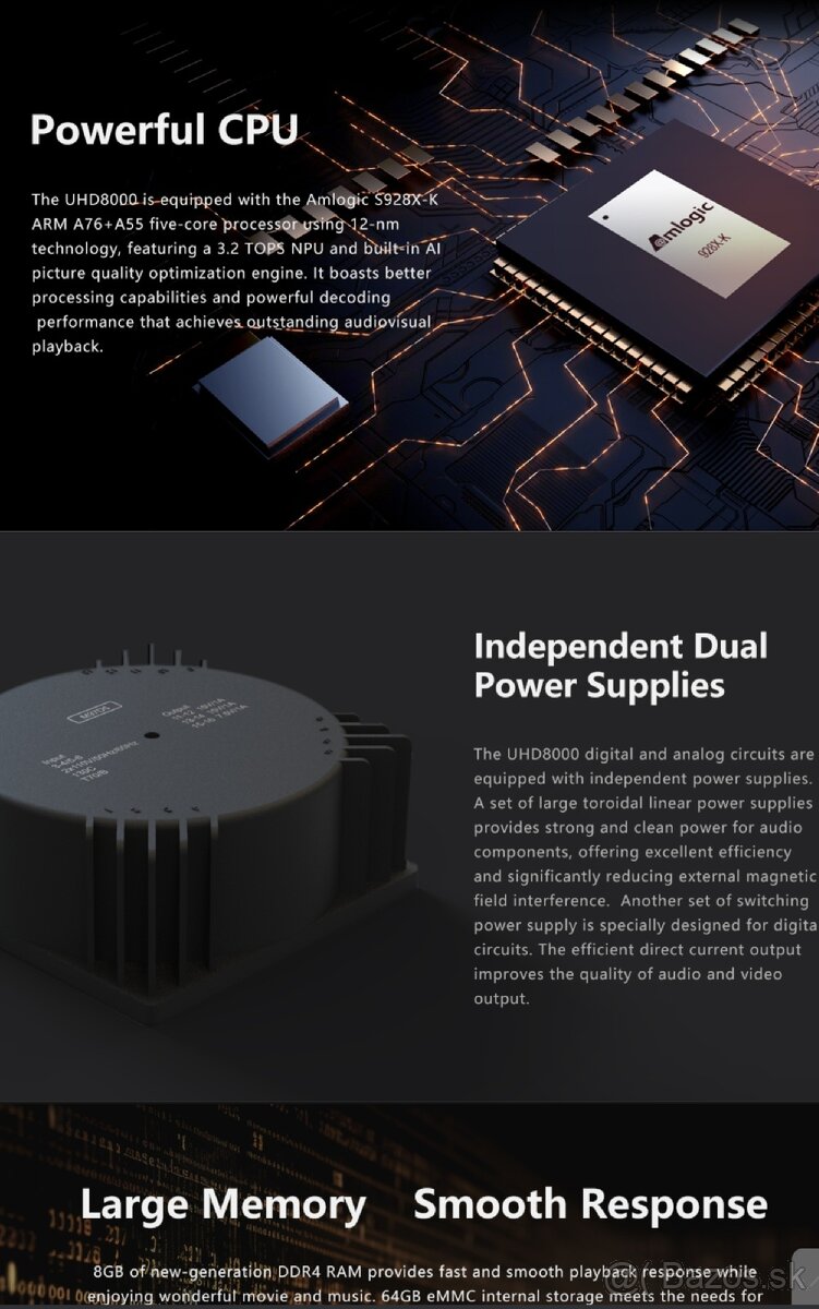 Predám Zidoo UHD 8000 - 8