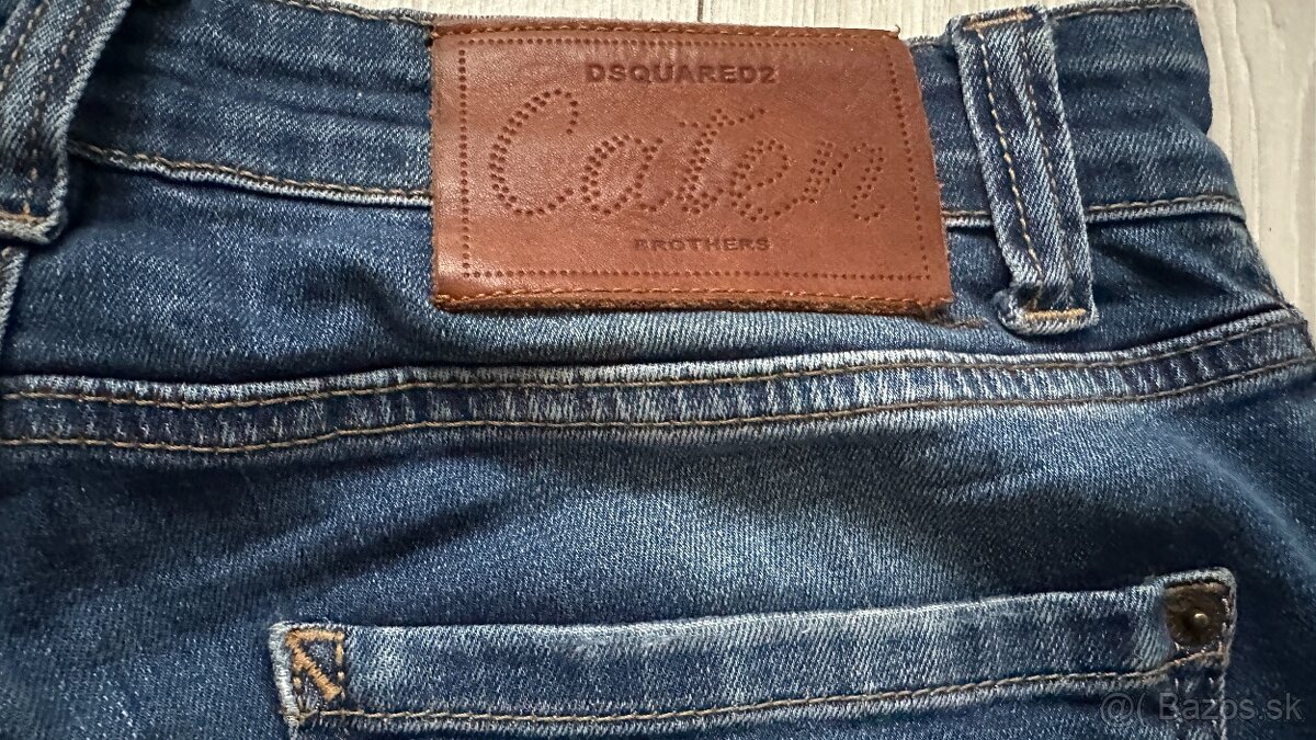 Pánske štýlové džínsy DSQARED2 -veľkosť 48 - 32/32 - 8