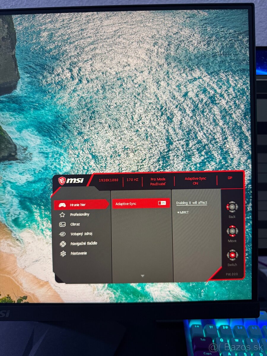 MSI G244F 23.8” Full HD IPS 170 Hz - 8