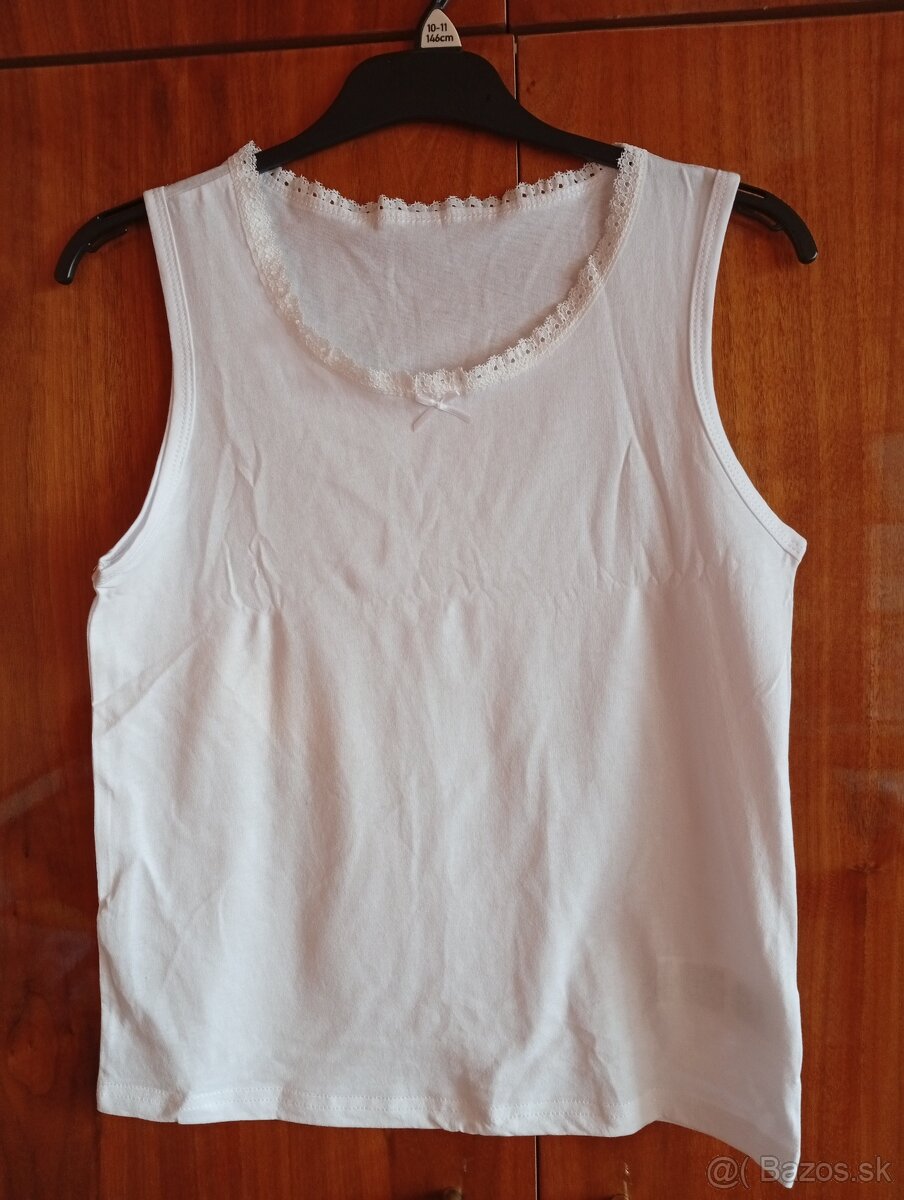 Ružové šaty dievča+ biele tielka 5 - 8