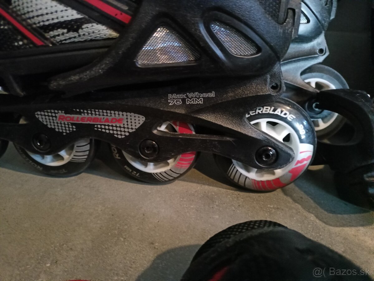 Korčule Rollerblade + prilba, chrániče, vak - 8