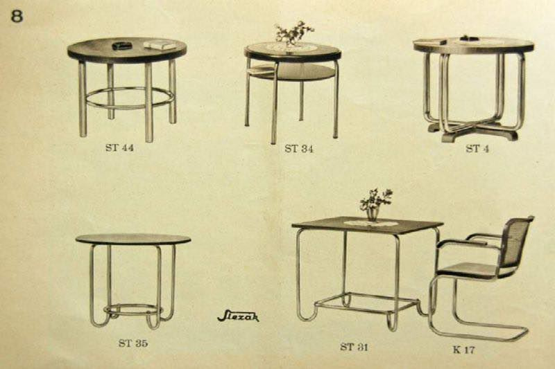 stolík funkcionalizmus,Slezák ST34 - 8