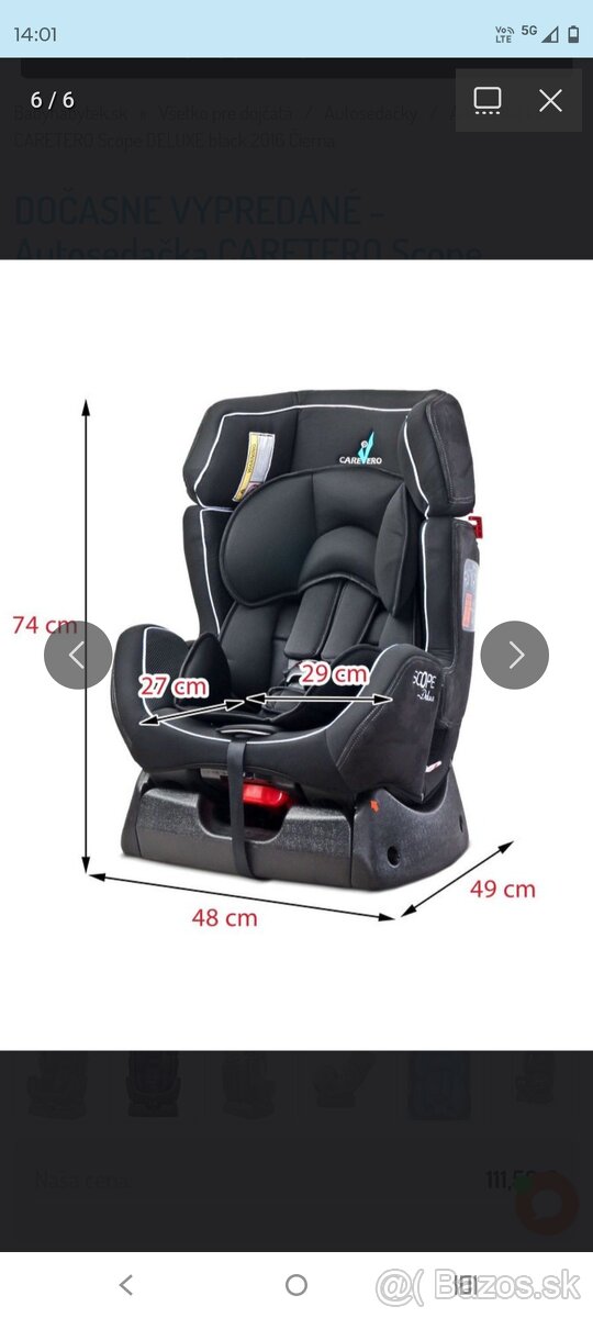 Detská autosedačka SCOPE - 8