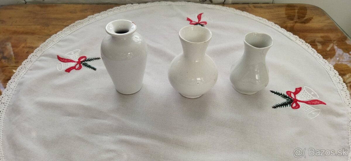 Růžový a bílý retro porcelán - 8