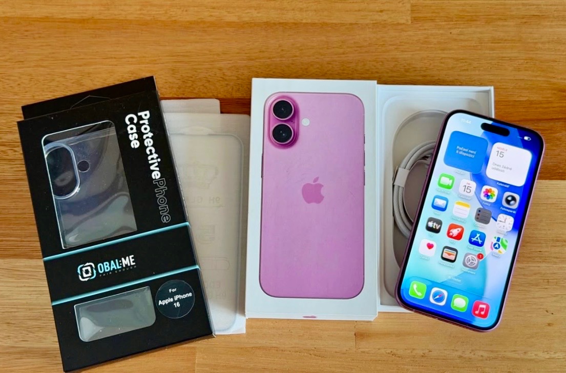 iPhone 16 Pink BATERIE 100% TOP - 8