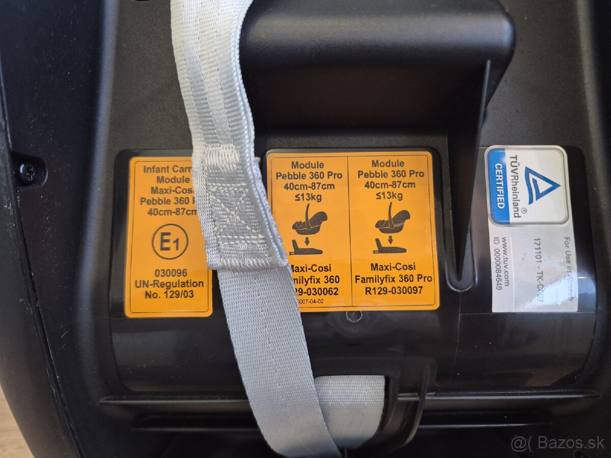 Maxi-Cosi Pebble 360 Pro 40-87cm Graphite
vajíčko do auta - 8