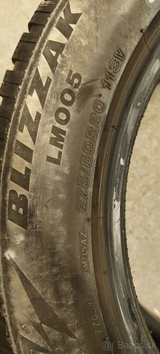Zimné Bridgestone Blizzak LM005 275/50/20 113V - 8