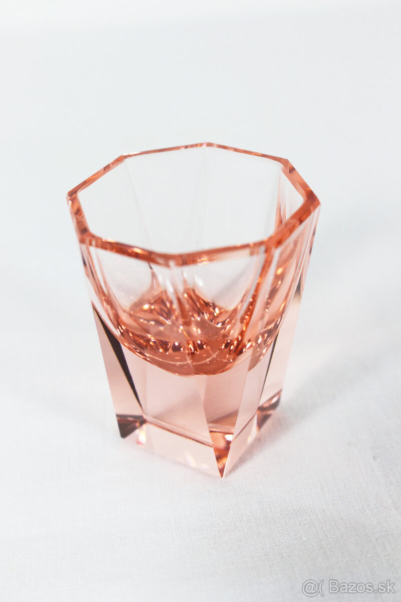 art deco likérová súprava Moser - 8