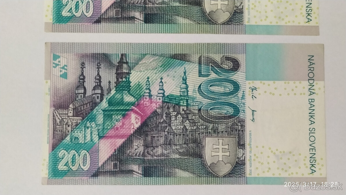 Bankovky 200Sk s. E 2002 - 8