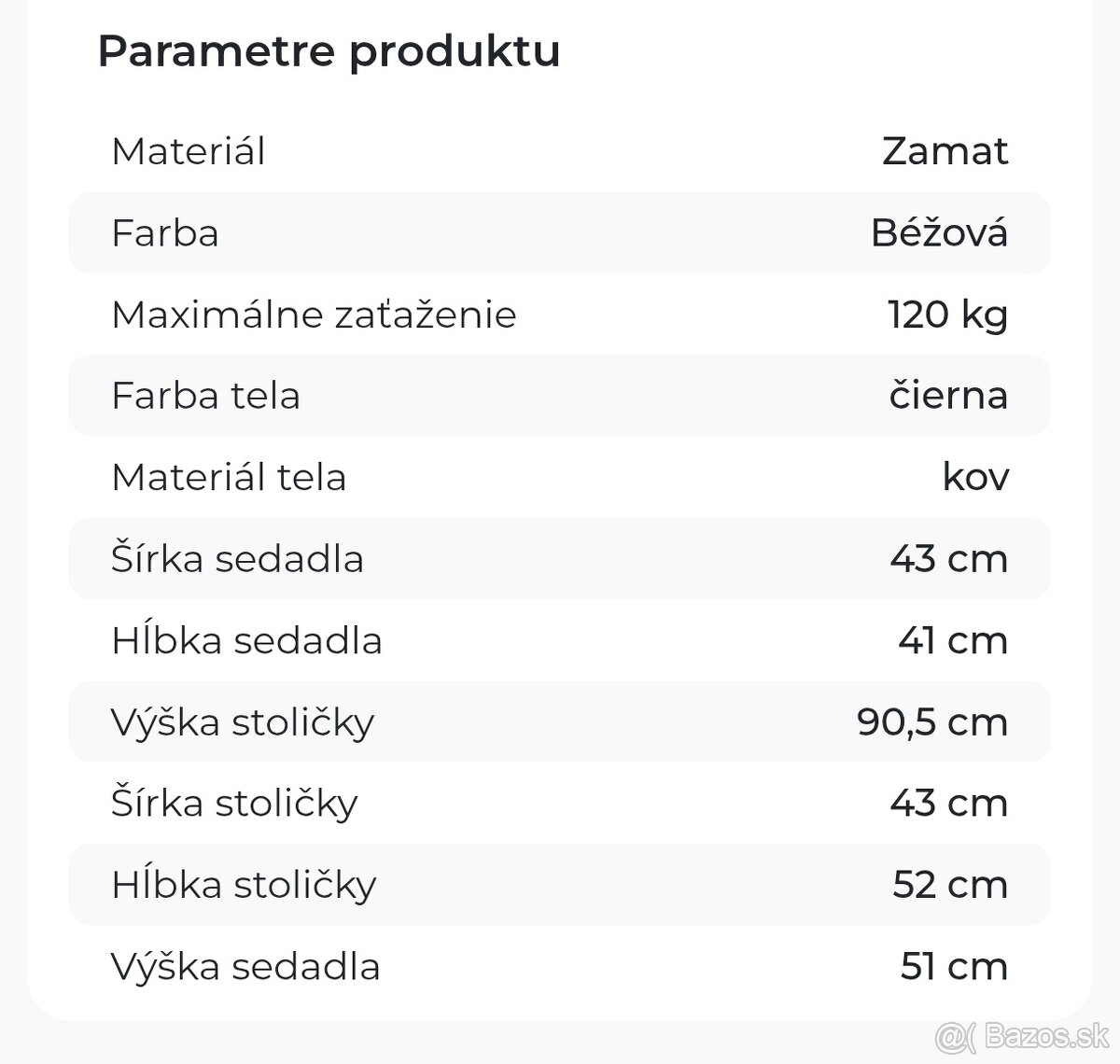 Stoličky sivé a béžové - 8