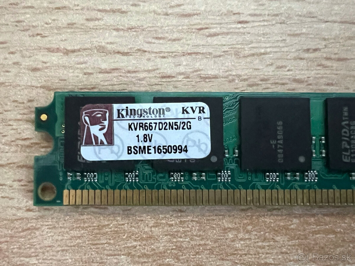 Predám pamäťové moduly DDR2 4GB 2GB 1GB 512MB - 8